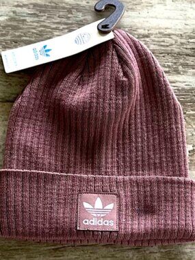 Adidas Originals Women's Rib 2.0 Beanie, Oxide Purple/White